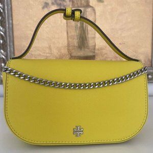 NWT Tory Burch emerson top handle Mini Crossbody In Yellow
